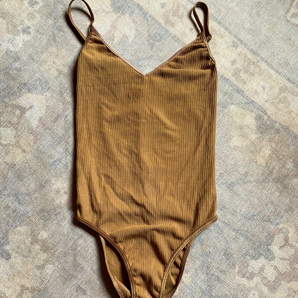 Brown unitard. Size small. Brand: Womn